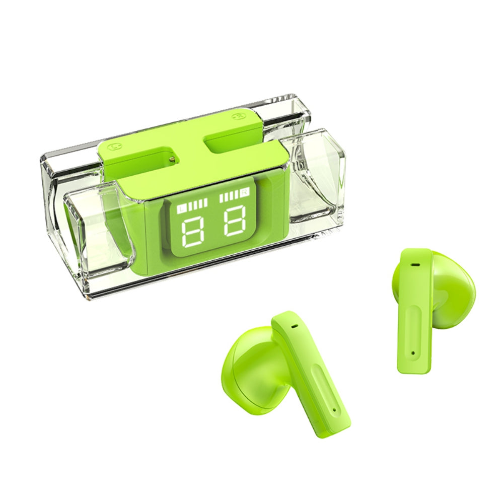 E90 Transparent Design TWS Wireless Bluetooth 5.3 Earphone Digital Display Stereo Music Touch Headset E90 Transparent Design TWS Wireless Bluetooth 5.3 Earphone Digital Display Stereo Music Touch Headset